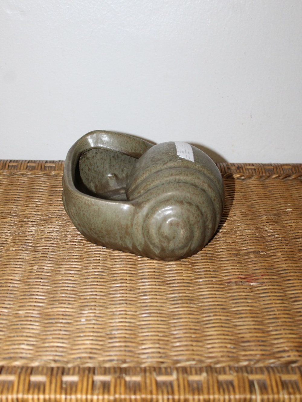 West Elm Ceramic Nautilus Shell.